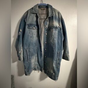 Highway Jeans Distressed Blue Denim Jacket